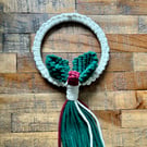 Boho Macrame Christmas Wreath Decoration - Braided Cord