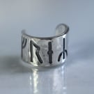 Summer Seconds  Silver Rune Ear Cuff - Samples