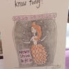 Small Prophets inspired original drawing measures 15cm by 21cm 