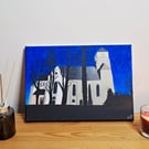 Schlosskirche Chemnitz – Original Architectural Acrylic Painting