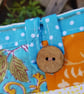 Fabric Crossbody Bag with patchwork panel  - Image 3
