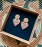Leopard Hearts and Wood Earrings - Image 5