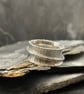 Silver Spinner Ring- "Lines" - Image 2