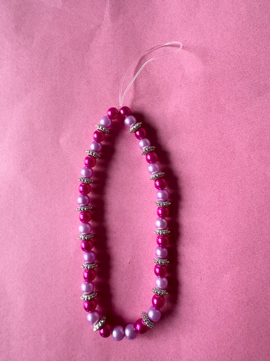 Handmade beaded phone charms