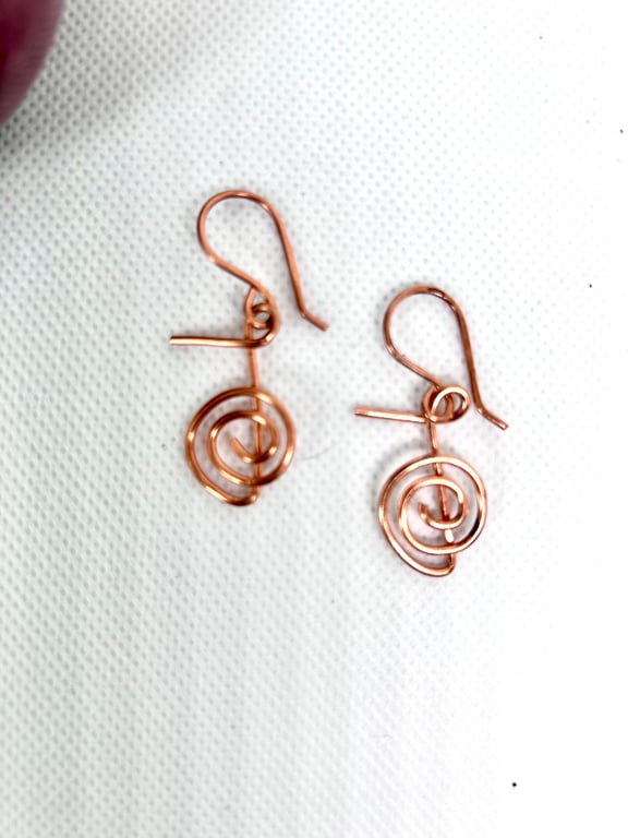 Reiki Symbol Copper Earrings - Spiritual, Mindfulness, Wellbeing