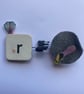R is for mixed media brooch - Image 1