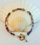 Pink Tourmaline And Iolite Bracelet - Handmade In Devon - Image 9