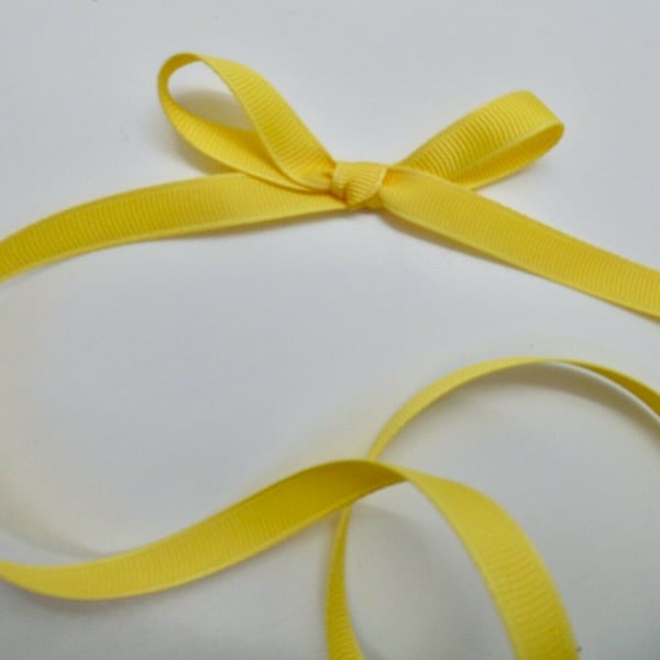 3 metres yellow grosgrain ribbon 10mm wide Easter Crafts spring
