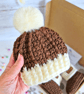 Christmas Pudding Newborn Baby Hat & Booties Set - CLEARANCE  - Image 2