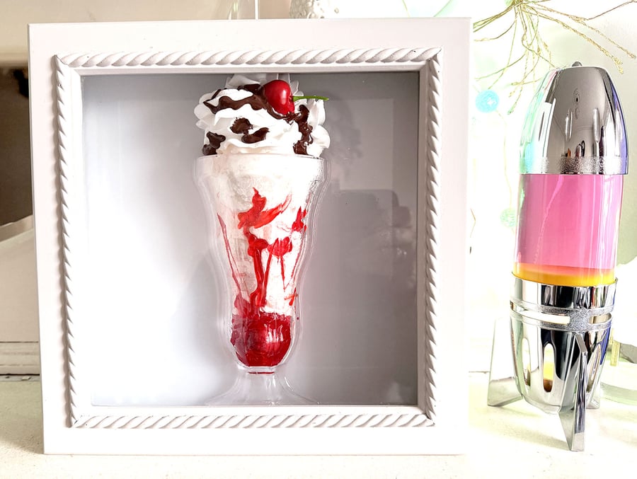 Framed Knickerbocker Glory Food Art