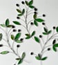 Stained Glass Olive Branch Suncatcher no.2 - Handmade Window Decoration  - Image 1