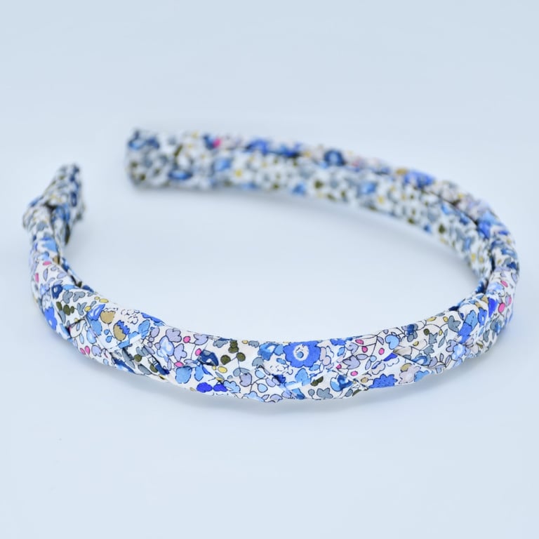 Liberty fabric braided hairband