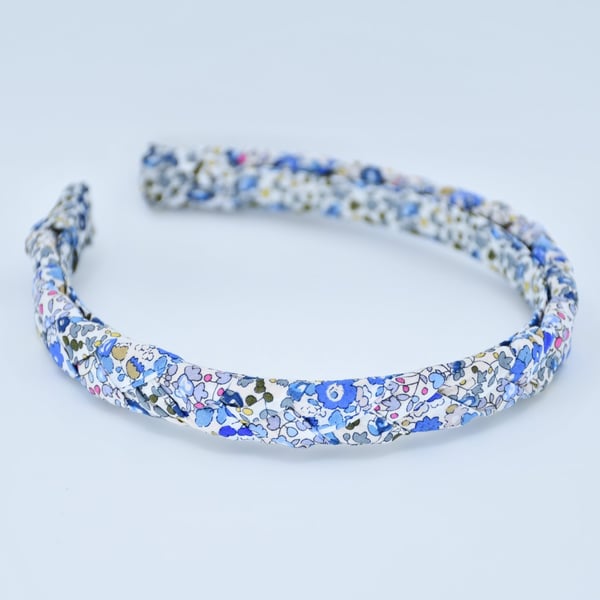 Liberty fabric braided hairband