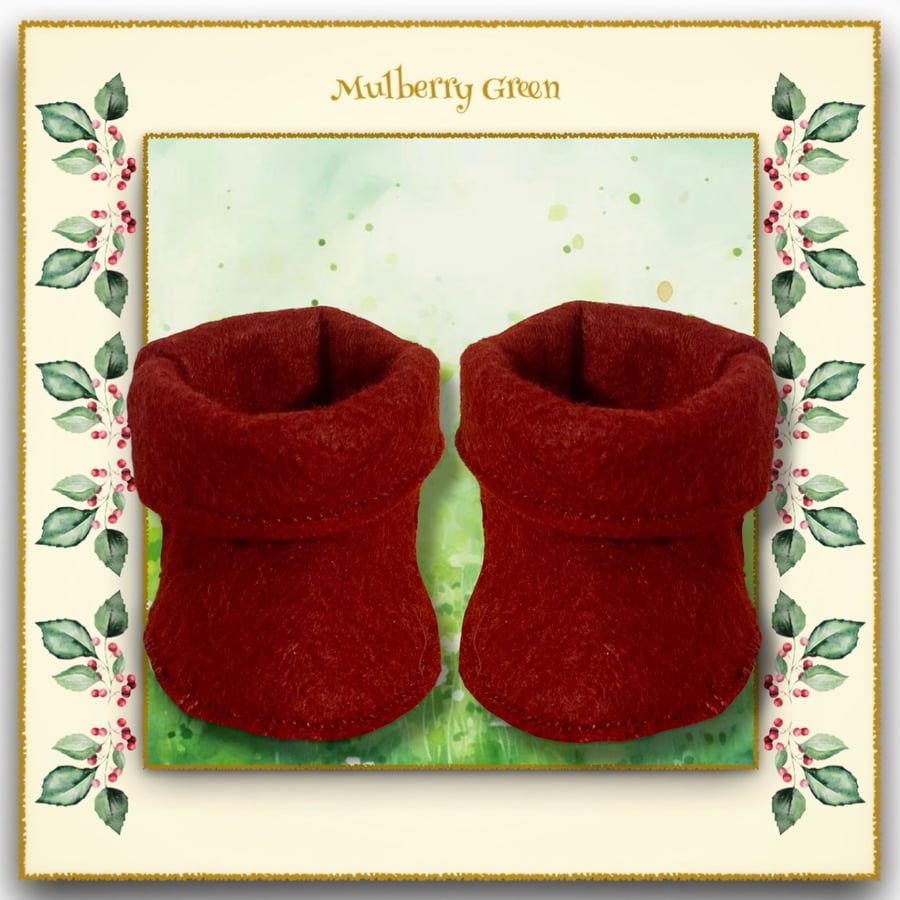 Burgundy Ankle Boots