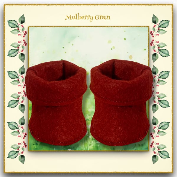 Burgundy Ankle Boots