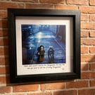 Handmade John Wick Lego inspired shadowbox frame