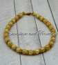 Handmade Golden Crackle Bead Bracelet – Sparkling Gold Accent Jewellery.