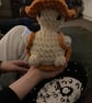 Crochet turtle with changeable shell and hat 