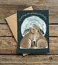 Birthday card -  hares illustration -Birthday wishes - Image 4