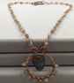 Boho Copper Wire Wrap Labradorite Necklace  - Image 1