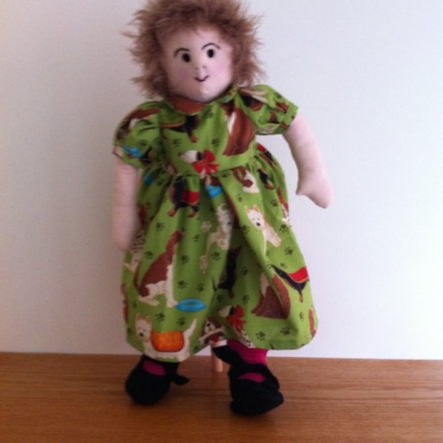 Katie rag doll - reserved for Shirley Swinnerton