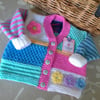 Baby Girls Patchwork Cardigan  6-12 months