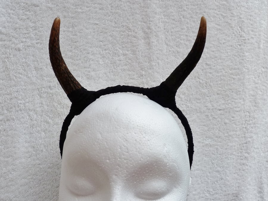 Deer Antler and Lace Headband. Faerie Festival Wear.