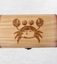 Crab Decorated Wooden Trinket Keepsake Box 20cm - Image 3