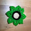 Crochet Sunflower Scrunchie