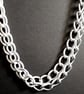 Silver Coloured Aluminium Chain lightweight Necklace - Image 3
