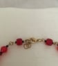 Red and Gold Beaded Necklace - Image 6