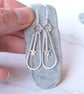 Long silver star earrings, celestial earrings, star gazer gift - Image 6