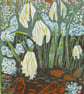 Snowdrops - Original Hand Pressed Linocut Print Ltd Edition