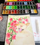 Original Framed Dog Painting, Chinese Colour Painting on Xuan Card, 20cm x 25cm - Image 4