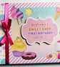 Sweets and Candy Birthday Guest book, Candy shop Guest Book - Image 1