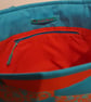 Tote Bag With Matching Face Mask, Bright Orange and Sky Blue - Image 4