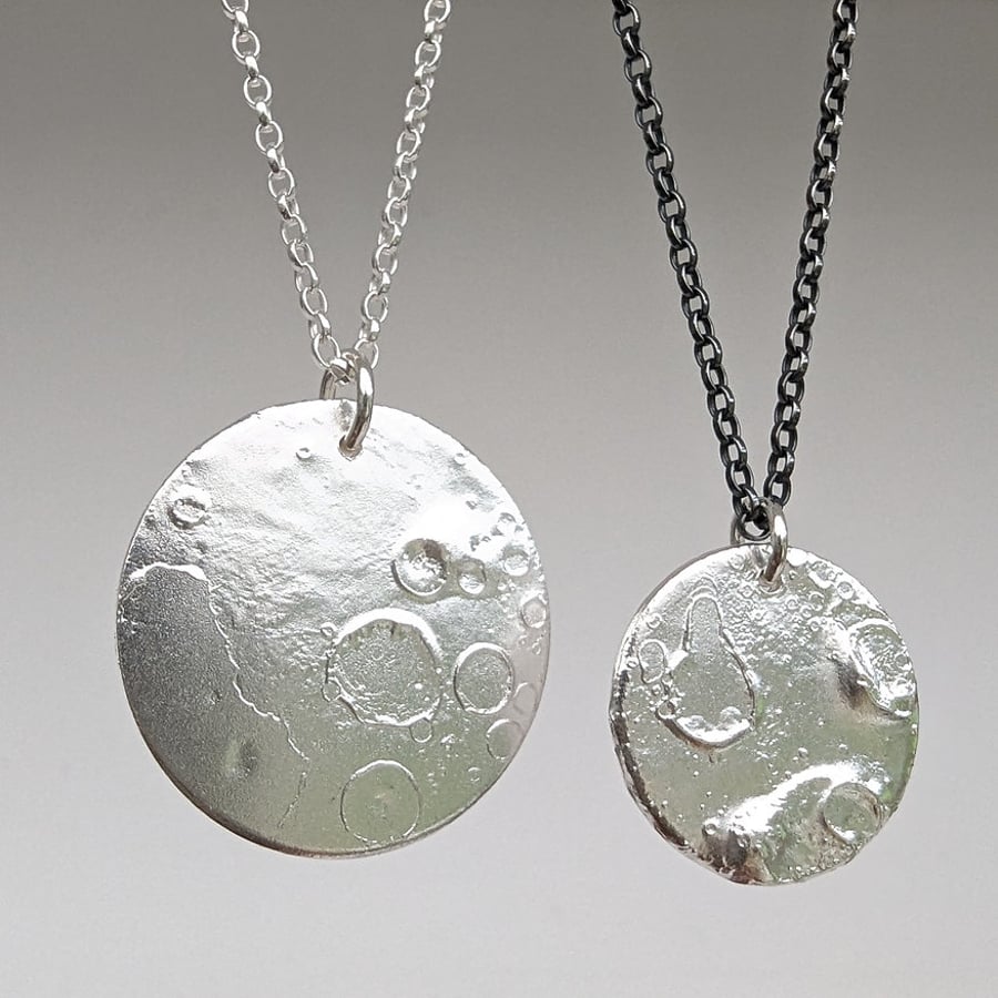 Full Moon Necklace - Moon Pendant  - Celestial Jewellery