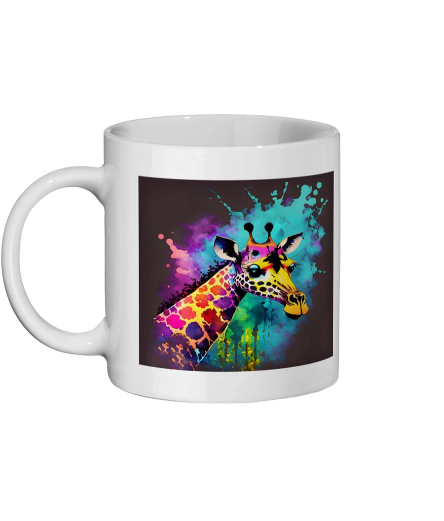 Watercolour Giraffe 1 - Bright, Vivid Wildlife Mug