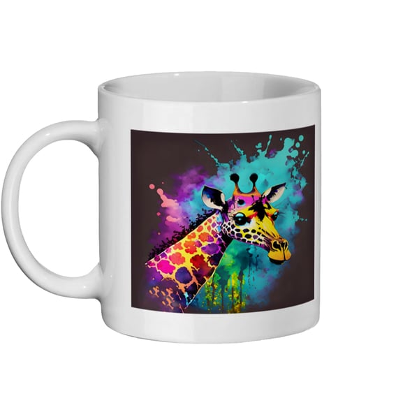 Watercolour Giraffe 1 - Bright, Vivid Wildlife Mug