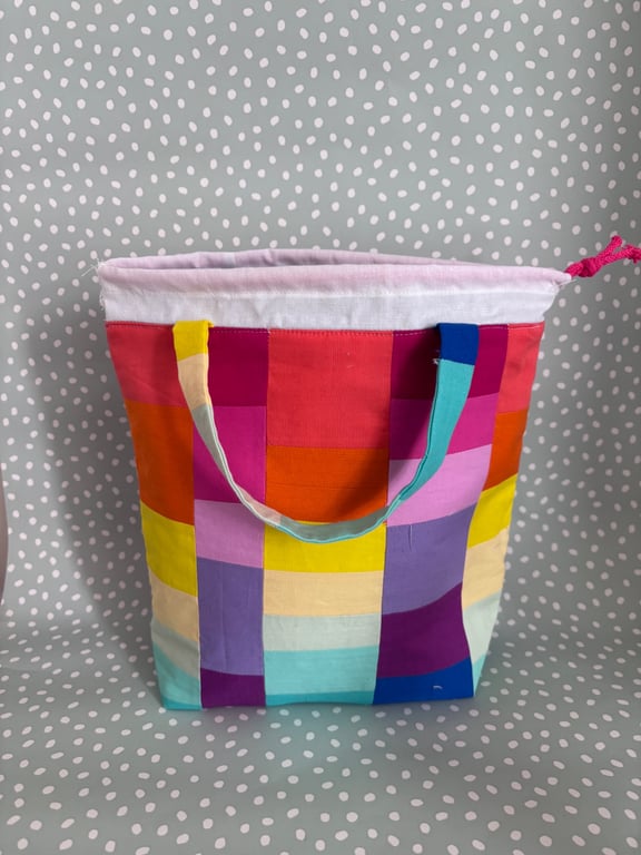 Summer seconds - Patchwork Rainbow project bag