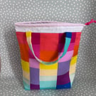 Summer seconds - Patchwork Rainbow project bag