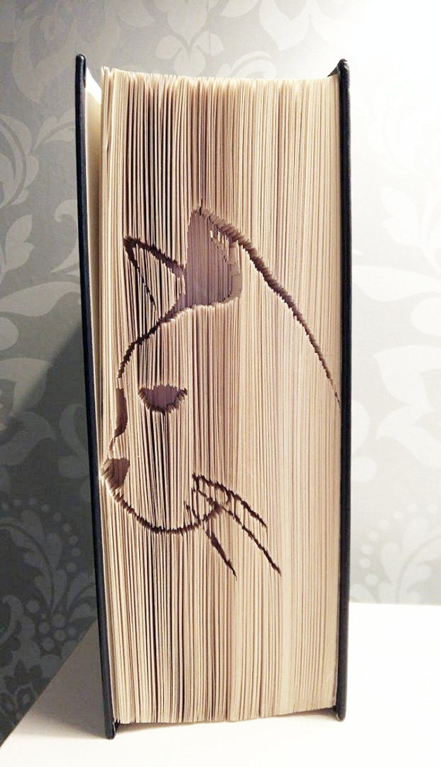 Cat Face CUT & FOLD Book Folding Pattern - EMAILED PDF PATTERN