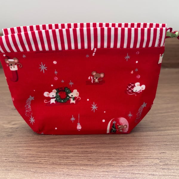 Summer seconds - mini Cotton christmas pouch - super cute