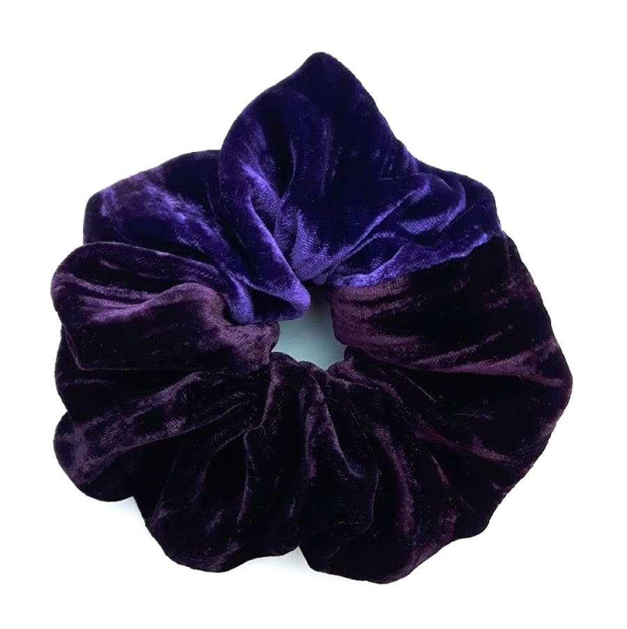 Crushed silk velvet hair elastic., scrunchie.