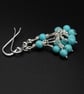 Turquoise Howlite and silver handmade link necklace. - Image 9