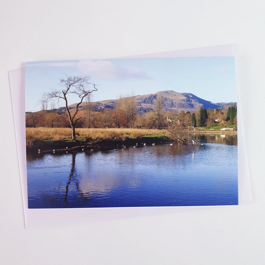 Trossachs National Park Photo Note Card, Greeting Card, Blank with Envelope, A6