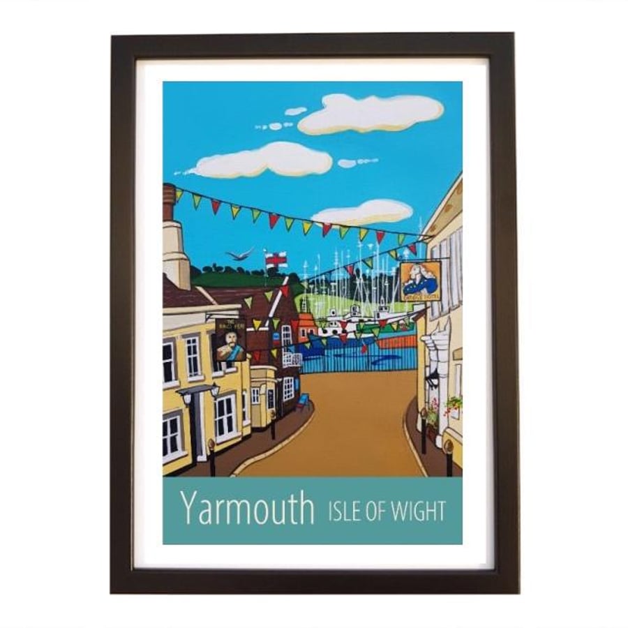 Yarmouth travel poster print by Susie West