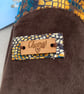 Handmade Fabric Wine Bottle Bag with Corduroy Accent – Reusable Gift Wrap - Image 2