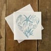Coastal Heart Card - perfectly imperfect wedding anniversary engagement