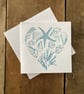 Coastal Heart Card - perfectly imperfect wedding anniversary engagement